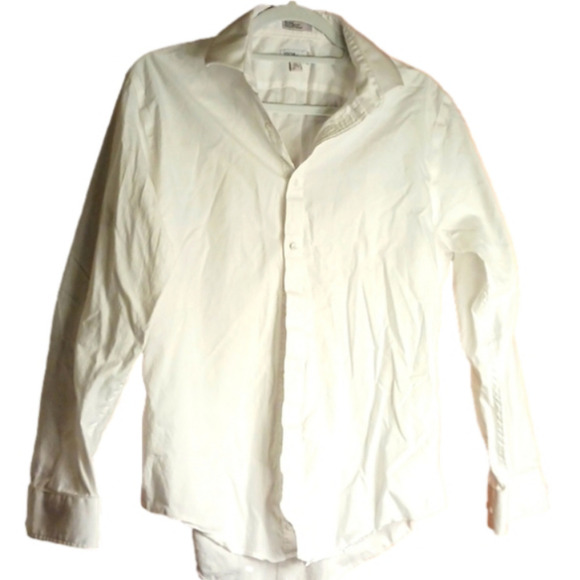 COPY - Nordstrom Rack White Button Down Shirt Size 15.5 Box 12 - Picture 1 of 2